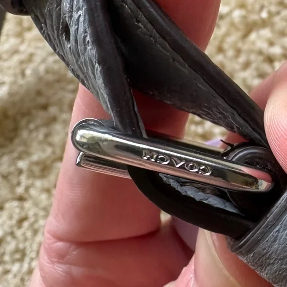 Coach Rori Gray Pebbled Leather Hobo Shoulder Bag - Picture 10 of 16